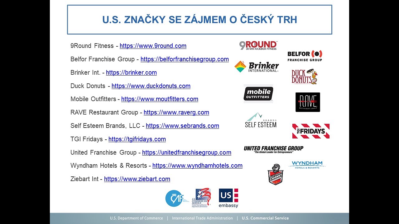 Prezentace amerických franchisových konceptů